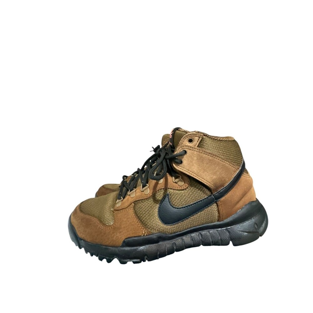 Nike SB Dunk High Tops Boots Military Brown Mens Sz 11 Skater 536182-203 Lace Up